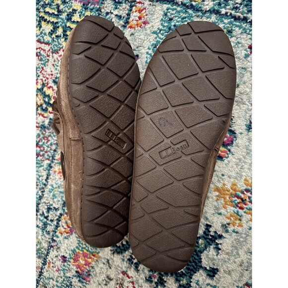 L.L. Bean Men\'s Wicked Good Moccasins in Chocolate Brown Size 11M